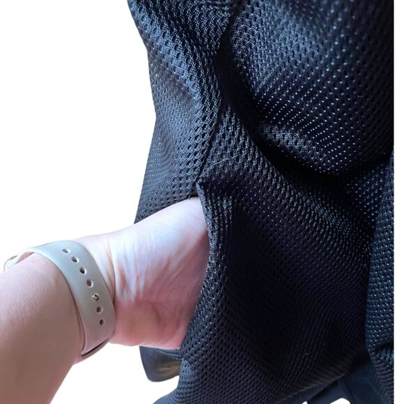 Vivian Chan Size S Black Mesh Haley Sleeveless V-Back A-Line Mini Party Dress - Picture 12 of 13